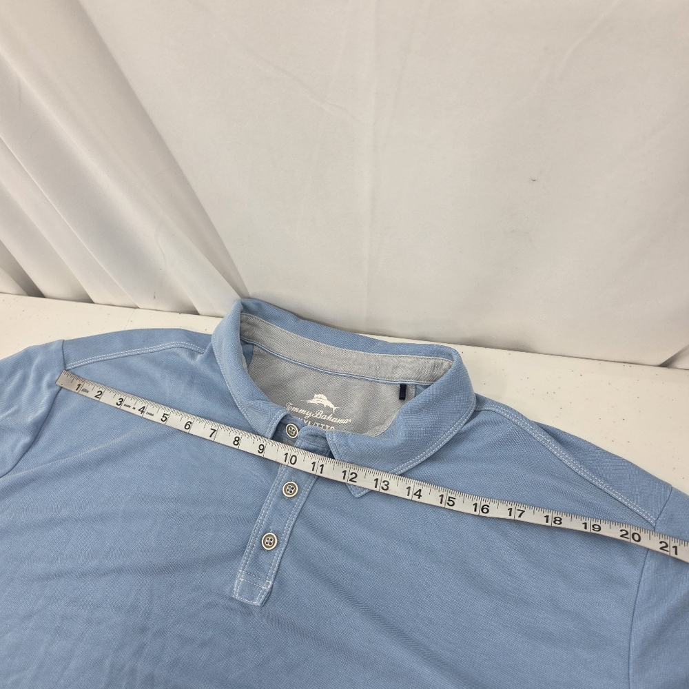 Tommy Bahama Men's Emfielder Short Sleeve Polo Shirt Light Blue Size 3XL Tencel. - Picture 6 of 8